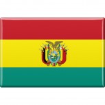 Magnet - Länderflagge Bolivien - Gr.ca. 8x5,5 cm - 38019 - Küchenmagnet