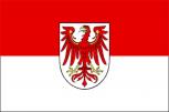 Deko-Fahne Flagge Wappen - Brandenburg - Gr. ca. 150x90 cm - 24010