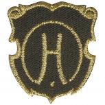 Aufnäher - Brandzeichen Hessen - 02151 - Gr. ca. 3,5 x 4 cm - Patches Stick Applikation
