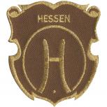 Aufnäher - Brandzeichen Hessen - 02161 - Gr. ca. 3,5 x 4 cm - Patches Stick Applikation
