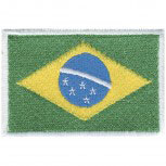 Aufnäher Flagge Fahne Brasilien 20452 Gr. ca.  80x50mm