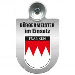 Einsatzschild Windschutzscheibe incl. Saugnapf - Bürgermeister - im Einsatz - 309395 - Region Franken