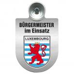 Einsatzschild Windschutzscheibe incl. Saugnapf - Bürgermeister - im Einsatz - 309395 - Region Luxembourg