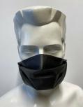 50x Behelfsmaske Gesichtsmaske mit wasserabweisenden Vliess - 15443 Schwarz