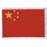 Aufnäher Länderflagge - China - 20458 Gr. ca. 8x 5cm