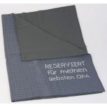 Decke Knieschutzdecke mit Einstickung - Reserviert für meinen liebsten Opa - 30201 - Gr. ca. 80cm x 80cm