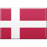 Küchenmagnet - Länderflagge Dänemark - Gr. ca. 8x5,5 cm - 38028 - Magnet