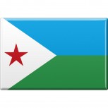 Küchenmagnet - Länderflagge Dschibuti - Gr.ca. 8x5,5 cm - 38031 - Magnet