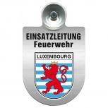 Einsatzschild Windschutzscheibe incl. Saugnapf - Einsatzleitung Feuerwehr - 309476 Region Luxembourg