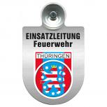 Einsatzschild Windschutzscheibe incl. Saugnapf - Einsatzleitung Feuerwehr - 309476 Region Thüringen