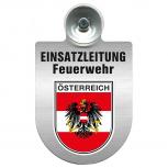 Einsatzschild Windschutzscheibe incl. Saugnapf - Einsatzleitung Feuerwehr - 309476 Region Österreich