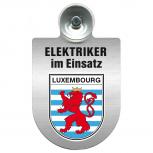 Einsatzschild für Windschutzscheibe incl. Saugnapf - Elektriker im Einsatz - 309489-21 Region Luxembourg