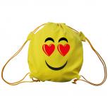 Trend-Bag mit Aufdruck -  Smilie Heart - 65205 - Turnbeutel Sporttasche Rucksack