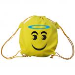 Trend-Bag mit Aufdruck - Smilie Heiligenschein - 65209 - Turnbeutel Sporttasche Rucksack