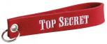 Filz-Schlüsselanhänger mit Stick Top Secret Gr. ca. 17x3cm 14056 rot