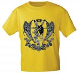 T-Shirt mit Print - Fee - 10898 - ersch. Farben zur Wahl - Gr. S-2XL gelb / XL