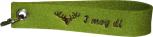 Filz-Schlüsselanhänger mit Stick I MOG DI  Gr. ca. 17x3cm Keyholder 14443 grün