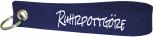 Filz-Schlüsselanhänger mit Stick Ruhrpottgöre Gr.  ca. 17x3cm groß 14032 dunkelblau