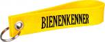 Filz-Schlüsselanhänger mit Stick Bienenkenner Gr. ca. 17x3cm 14476 gelb