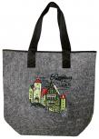 Filztasche mit Einstickung - ROTHENBURG - 26172 - Shopper Umhängetasche Bag