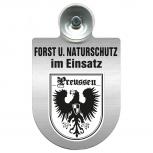 Einsatzschild mit Saugnapf Forst u. Naturschutz im Einsatz  393813 Region Preussen