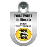 Einsatzschild für Windschutzscheibe incl. Saugnapf - Forstwirt im Einsatz - 309468-1 Region Baden-Württemberg