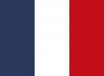 Aufkleber Länderfahne Flagge - France FRANKREICH - 301260 - Gr. ca. 9,5cm x 6,5cm