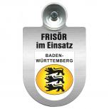 Einsatzschild Windschutzscheibe incl. Saugnapf - Frisör im Einsatz - 393815 - Region Baden-Württemberg