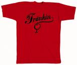 T-Shirt unisex mit Print - Fränkin - 10447 rot - Gr. S