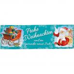 Werbebanner Spannband mit Druck  Frohe Weihnachten... Gr. ca. 300 x 100 cm   309979