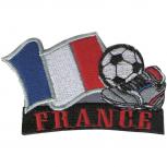 AUFNÄHER Applikation Bügeltransfer - Fußball Frankreich - 77914 - Gr. ca. 8 x 5 cm