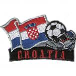 AUFNÄHER Bügeltransfer Patches - Fußball Kroatien - 77917 - Gr. ca. 8 x 5 cm