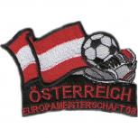 AUFNÄHER - Fußball - Österreich EM - 77902 - Gr. ca. 8 x 5 cm - Patches Stick Applikation