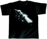 T-Shirt unisex mit Print - Rocket Sax - von ROCK YOU MUSIC SHIRTS - 10381 schwarz - Gr. S - XXL