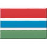 Kühlschrankmagnet - Länderflagge Gambia - Gr.ca. 8x5,5 cm - 38038 - Magnet