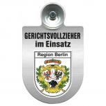 Einsatzschild Windschutzscheibe incl. Saugnapf - Gerichtsvollzieher im Einsatz - 309744-14 - Region Berlin