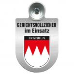 Einsatzschild Windschutzscheibe incl. Saugnapf - Gerichtsvollzieher im Einsatz - 309744-18 - Region Franken