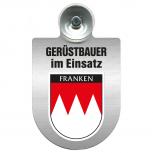 Einsatzschild Windschutzscheibe incl. Saugnapf - Gerüstbauer im Einsatz - 309724 Region Franken