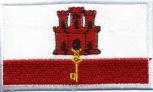 Aufnäher - Gibraltar Fahne - 21596 - Gr. ca. 8 x 5 cm