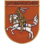 AUFNÄHER - Wappen - DITHMARSCHEN - 00492 - Gr. ca. 9 x 6,5 cm - Patches Stick Applikation