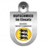 Einsatzschild Windschutzscheibe incl. Saugnapf - Hufschmied im Einsatz - 309391-1- Region Baden-Württemberg