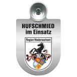 Einsatzschild Windschutzscheibe incl. Saugnapf - Hufschmied im Einsatz - 309391-7 - Region Niedersachsen