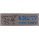 Aufnäher - Agility mein Sport - 04563 - Gr. ca. 11 x 4 cm - Patches Stick Applikation
