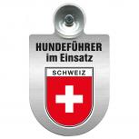 Einsatzschild Windschutzscheibe incl. Saugnapf - Hundeführer im Einsatz - 309381-22 - Region Schweiz