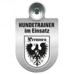 Einsatzschild Windschutzscheibe incl. Saugnapf - Hundetrainer im Einsatz - 309379-19  - Region Preussen
