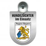 Einsatzschild Windschutzscheibe incl. Saugnapf - Hundezüchter im Einsatz - 309378 - incl. Regionen nach Wahl