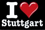 PVC-Aufkleber- Sticker  - I love Stutgart - 301909-1 - Gr. ca. 4,5 x 3cm