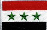 Aufnäher - Irak Fahne - 21602 - Gr. ca. 8 x 5 cm