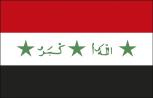 Stockländerfahne Länderflagge - Irak - Gr. ca. 40x30cm - 77066 - Schwenkfahne