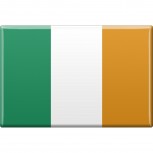 Küchenmagnet - Länderflagge Irland - Gr.ca. 8x5,5 cm - 38021 - Magnet